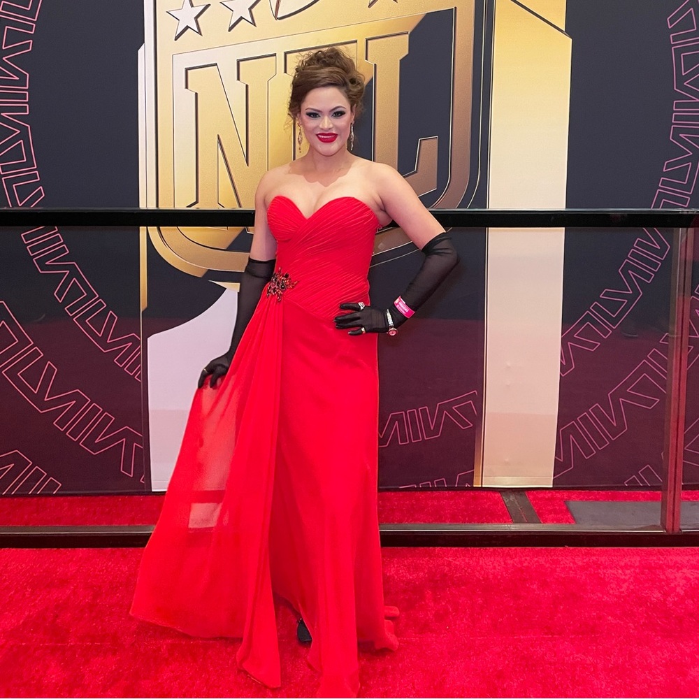 Red cocktail Dress